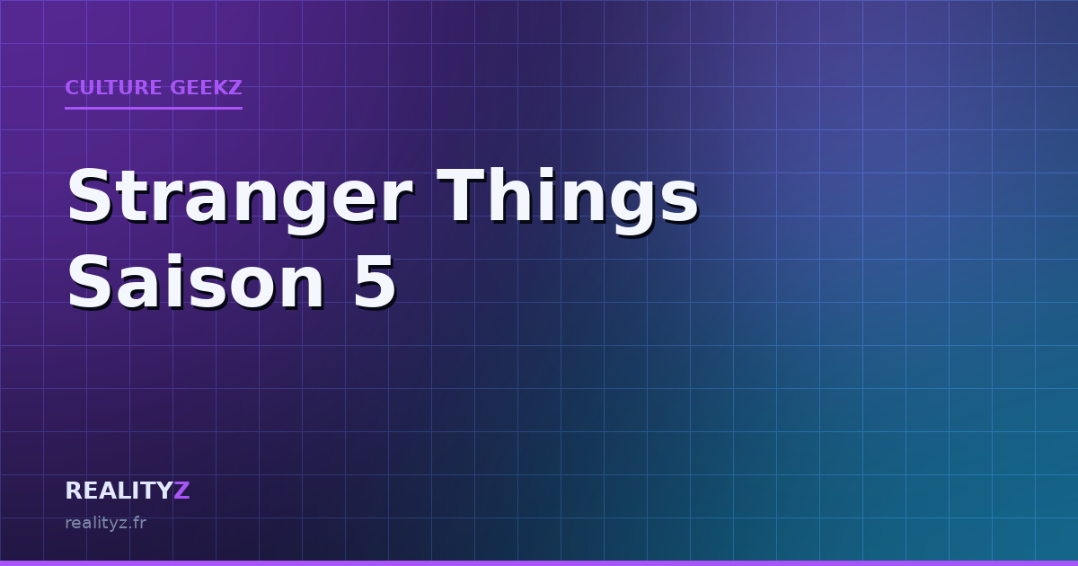 Stranger Things saison 5